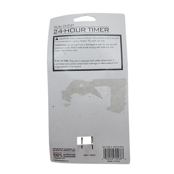 Living Solutions 24-Hour Timer Dual Outlet Multiple On/Off Settings WIC 270615 - Picture 2 of 6